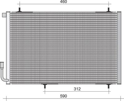Condenser, air conditioning MAGNETI MARELLI 350203254000