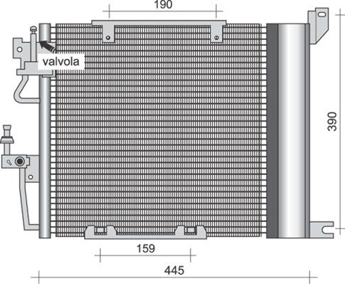 MAGNETI MARELLI 350203256000 Condenser, air conditioning
