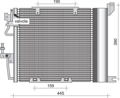 Condenser, air conditioning MAGNETI MARELLI 350203256000