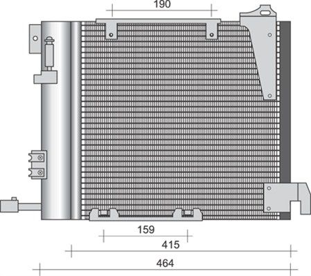 MAGNETI MARELLI 350203263000 Condenser, air conditioning