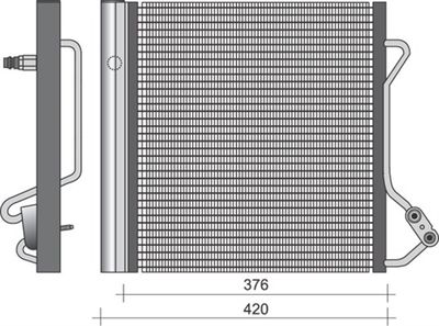 Condenser, air conditioning MAGNETI MARELLI 350203264000