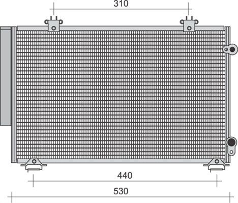 MAGNETI MARELLI 350203271000 Condenser, air conditioning
