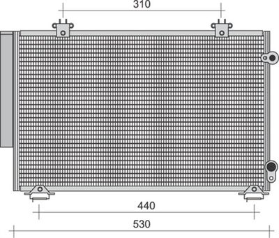 Condenser, air conditioning MAGNETI MARELLI 350203271000