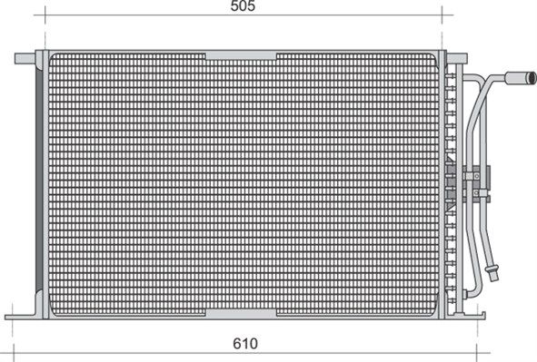 MAGNETI MARELLI 350203281000 Condenser, air conditioning