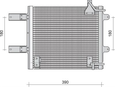 Condenser, air conditioning MAGNETI MARELLI 350203290000