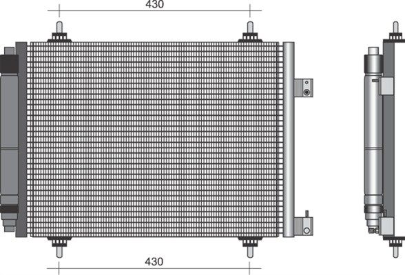 MAGNETI MARELLI 350203332000 Condenser, air conditioning