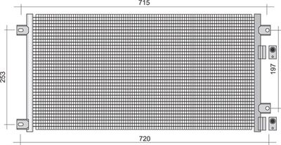 Condenser, air conditioning MAGNETI MARELLI 350203334000