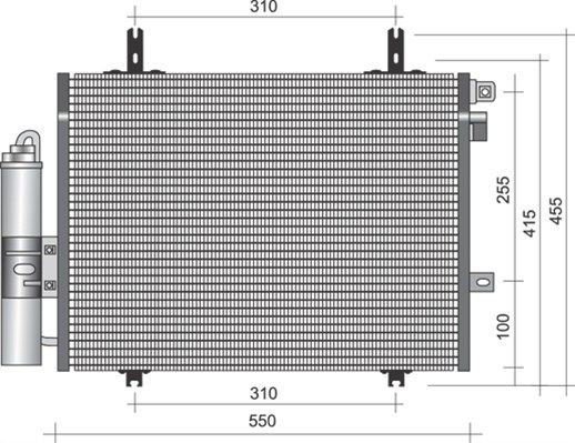 MAGNETI MARELLI 350203338000 Condenser, air conditioning