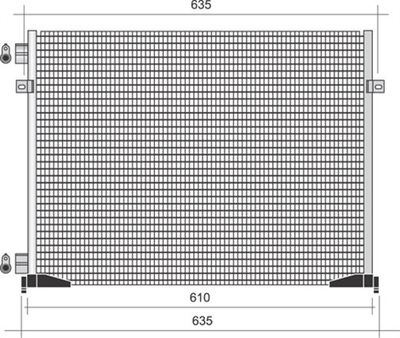 Condenser, air conditioning MAGNETI MARELLI 350203340000
