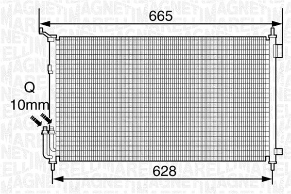 MAGNETI MARELLI 350203350000 Condenser, air conditioning