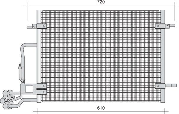 MAGNETI MARELLI 350203368000 Condenser, air conditioning