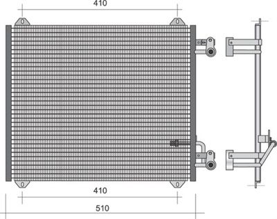 Condenser, air conditioning MAGNETI MARELLI 350203375000