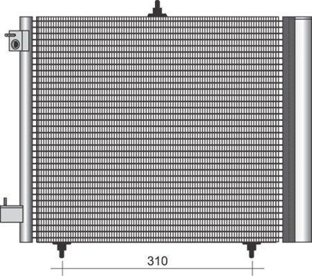 MAGNETI MARELLI 350203384000 Condenser, air conditioning