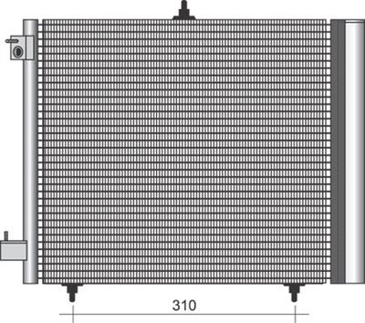 Condenser, air conditioning MAGNETI MARELLI 350203384000