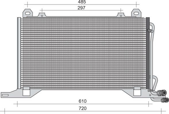 MAGNETI MARELLI 350203393000 Condenser, air conditioning