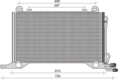 Condenser, air conditioning MAGNETI MARELLI 350203393000