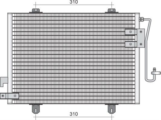 MAGNETI MARELLI 350203398000 Condenser, air conditioning