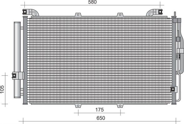 MAGNETI MARELLI 350203428000 Condenser, air conditioning