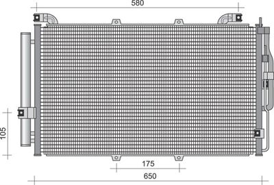 Condenser, air conditioning MAGNETI MARELLI 350203428000