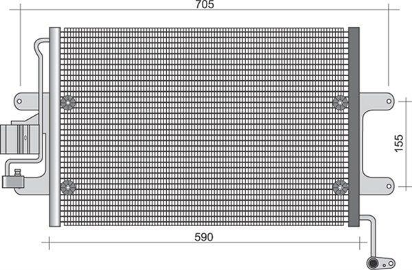 MAGNETI MARELLI 350203435000 Condenser, air conditioning