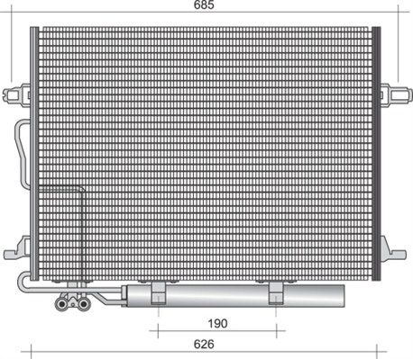 MAGNETI MARELLI 350203438000 Condenser, air conditioning