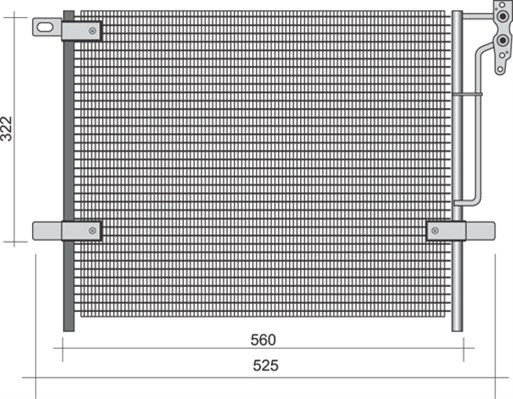 MAGNETI MARELLI 350203441000 Condenser, air conditioning