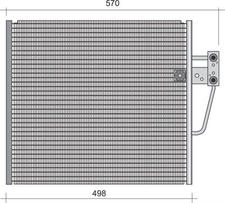 MAGNETI MARELLI 350203442000 Condenser, air conditioning