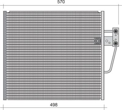 Condenser, air conditioning MAGNETI MARELLI 350203442000