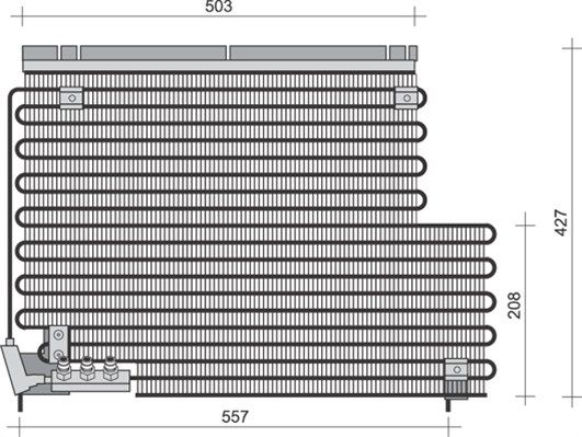 MAGNETI MARELLI 350203451000 Condenser, air conditioning