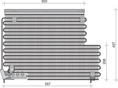 Condenser, air conditioning MAGNETI MARELLI 350203451000