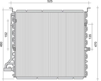 Condenser, air conditioning MAGNETI MARELLI 350203455000