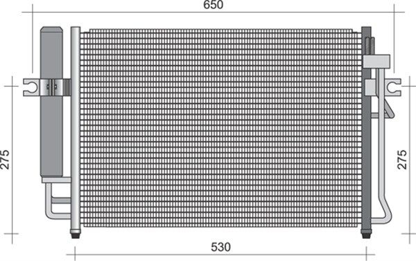 MAGNETI MARELLI 350203473000 Condenser, air conditioning