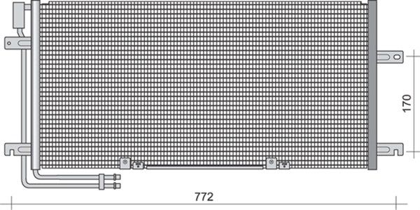 MAGNETI MARELLI 350203477000 Condenser, air conditioning
