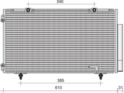 Condenser, air conditioning MAGNETI MARELLI 350203483000
