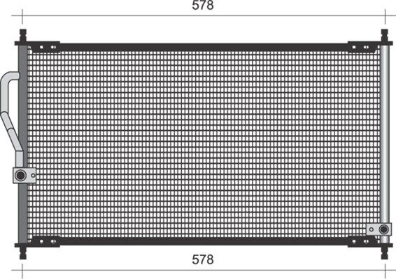 MAGNETI MARELLI 350203484000 Condenser, air conditioning