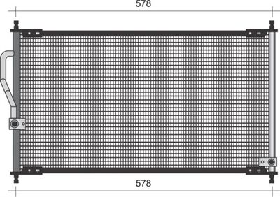 Condenser, air conditioning MAGNETI MARELLI 350203484000