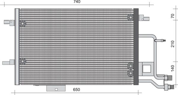 MAGNETI MARELLI 350203493000 Condenser, air conditioning