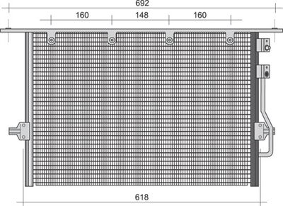Condenser, air conditioning MAGNETI MARELLI 350203494000