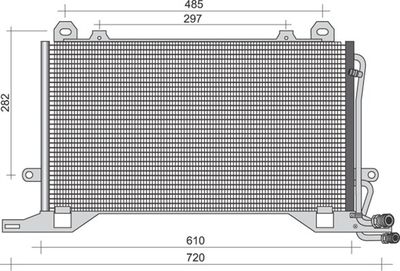 Condenser, air conditioning MAGNETI MARELLI 350203495000