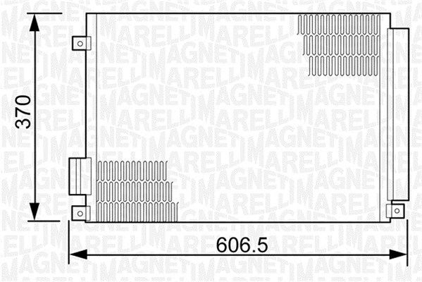MAGNETI MARELLI 350203497000 Condenser, air conditioning