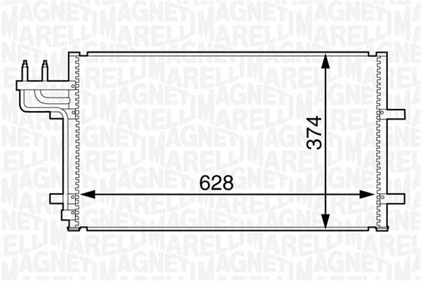 MAGNETI MARELLI 350203601000 Condenser, air conditioning