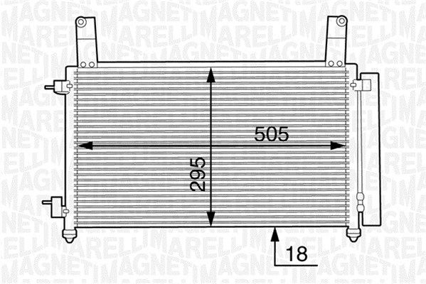 MAGNETI MARELLI 350203604000 Condenser, air conditioning