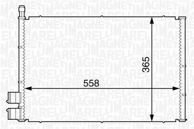 Condenser, air conditioning MAGNETI MARELLI 350203605000