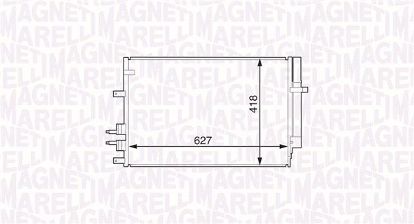 MAGNETI MARELLI 350203615000 Condenser, air conditioning