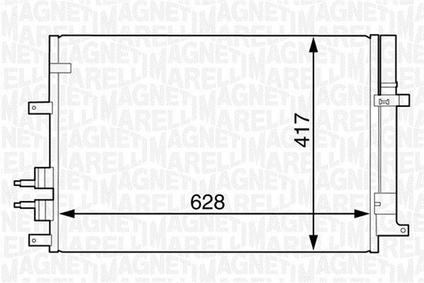 MAGNETI MARELLI 350203616000 Condenser, air conditioning