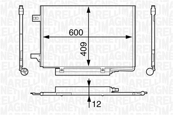 MAGNETI MARELLI 350203624000 Condenser, air conditioning