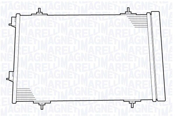 MAGNETI MARELLI 350203636000 Condenser, air conditioning