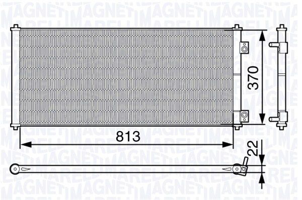 MAGNETI MARELLI 350203646000 Condenser, air conditioning