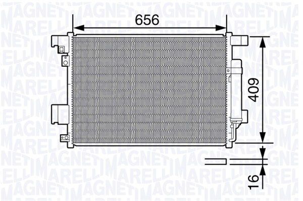 MAGNETI MARELLI 350203649000 Condenser, air conditioning