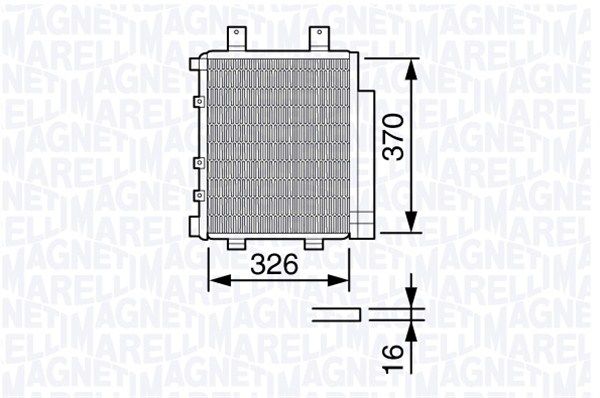 MAGNETI MARELLI 350203655000 Condenser, air conditioning